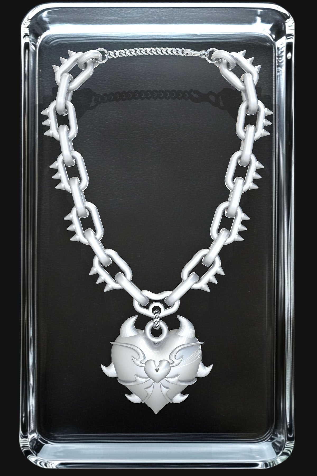 Heartless Pendant – 3D Printed Necklace by Koan Asaky