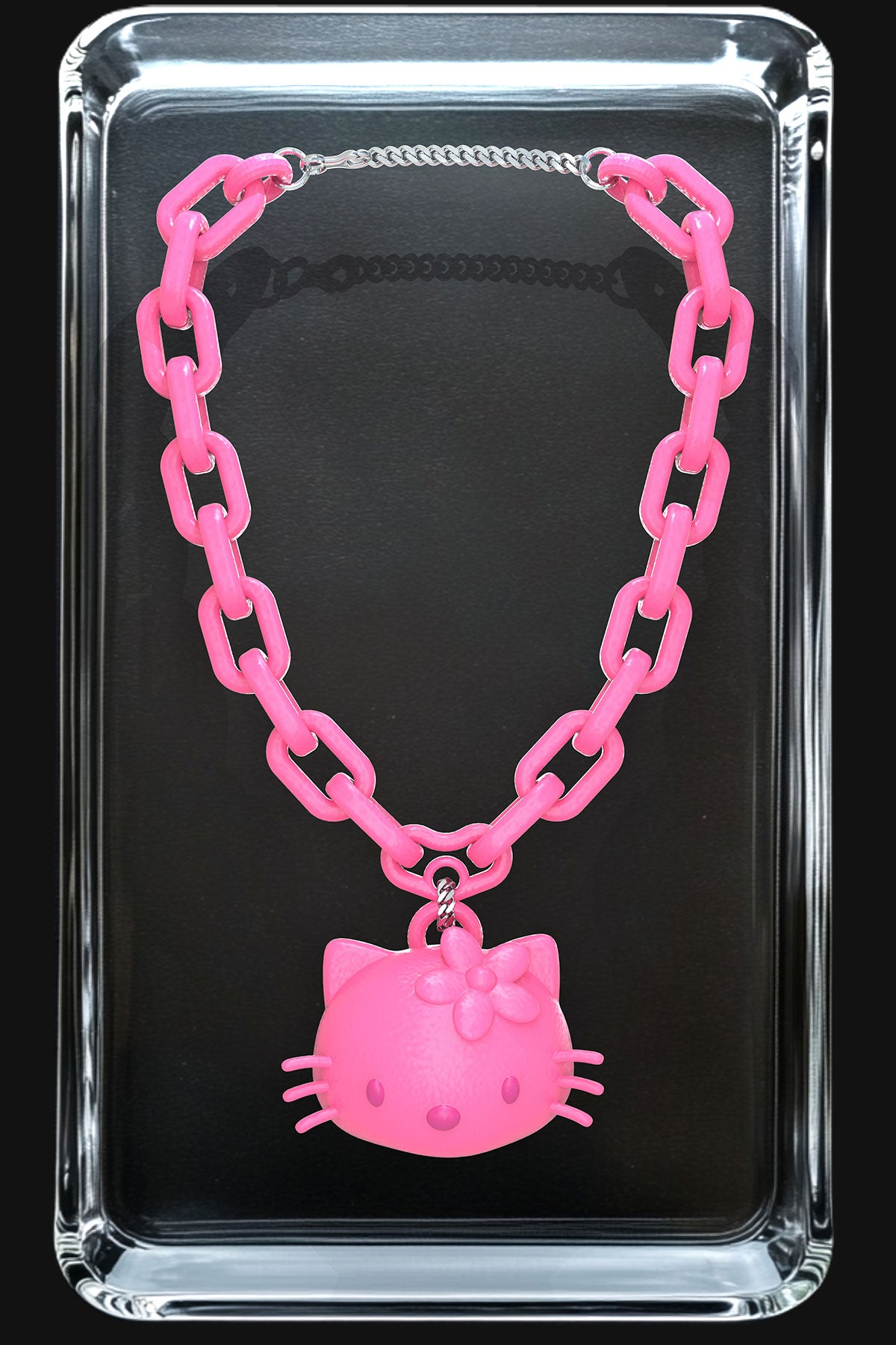 Hello Kitty Pendant – 3D Printed Necklace by Koan Asak