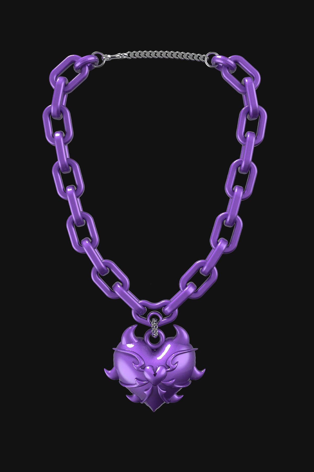 Heartless Pendant – 3D Printed Necklace by Koan Asaky