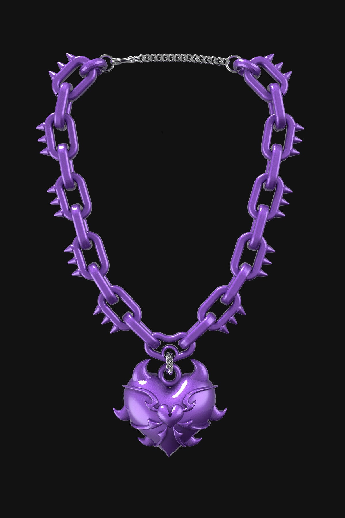 KRY 「HEARTLESS」 Heartless Pendant – 3D Printed Necklace by Koan Asaky