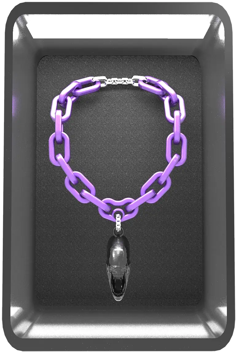 Dark 3D box containing the xx 121 chain