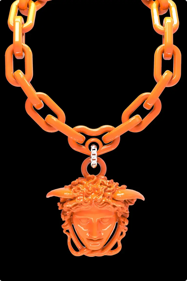 Zoom on the details of the Medusa chain